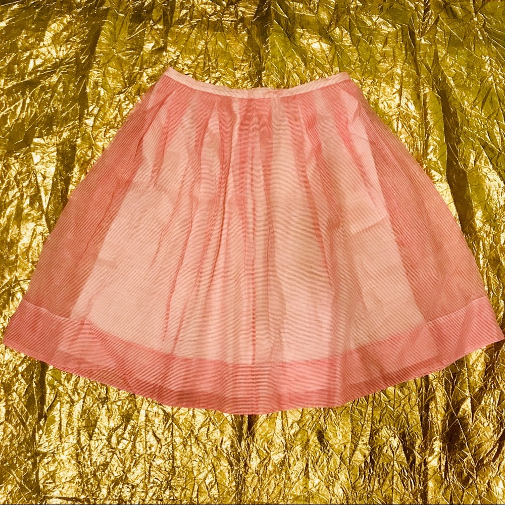 Talbot’s Salmon Striped Skirt